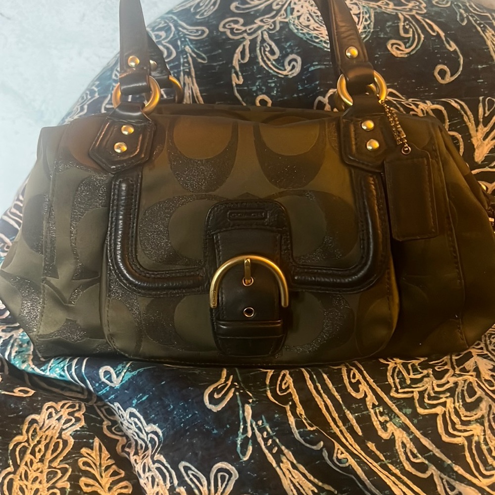 Coach doctor bag style Kelly Green purse
